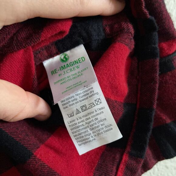 Flannel J Crew Women's Pajama PJ Top - Picture 6 of 8